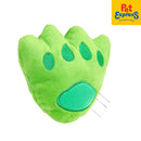 Approved Plush Paw Shape Dog Toy Green