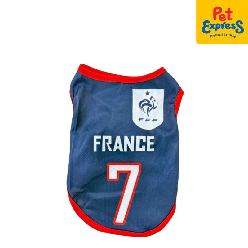 Pet Express Sando Jersey France Dog Apparel Small