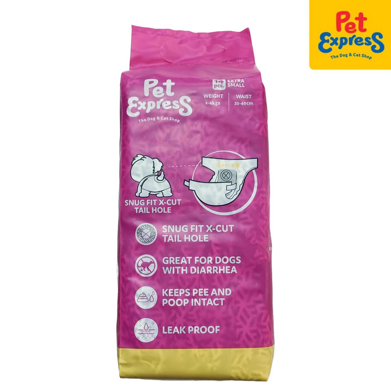 Pet Express Premium Pet Diapers Teal Small 14s C-02