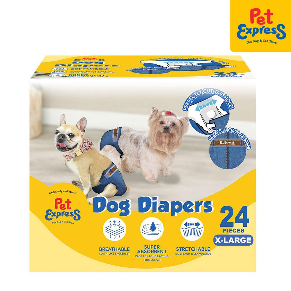 Pet Express Dog Diapers Extra Large 24s