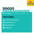 Doggo Premium Rawhide Knotted Chicken Flavor Large Dog Treats 200g