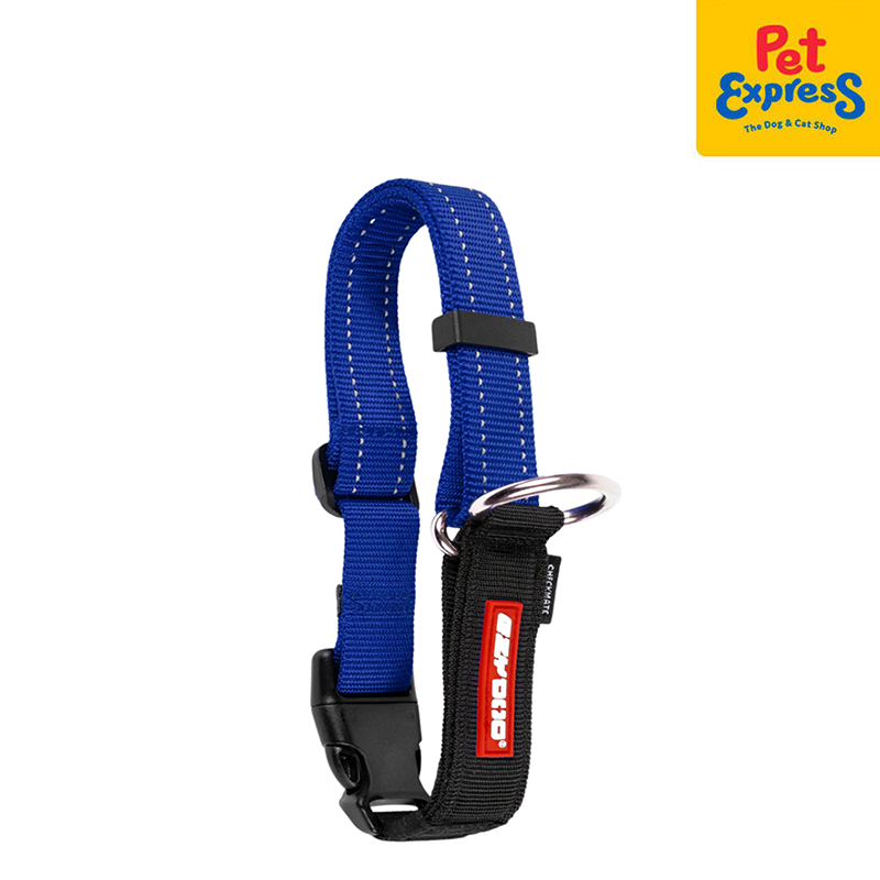 EzyDog Checkmate Dog Collar Large Blue