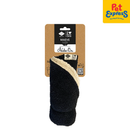 I Love Happy Cats Maeve - Round Plaid Black White