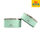 Bark and Spark Stainless Steel Dog Bowl Sage 64oz