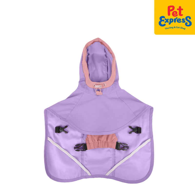 Pet Pals Poncho Raincoat Dog Apparel Small Purple