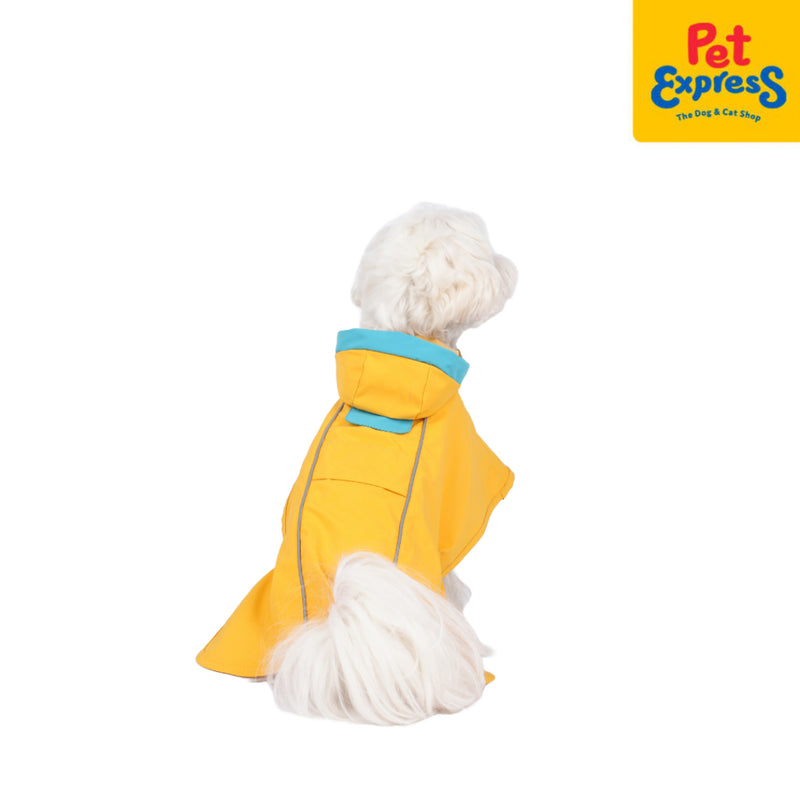 Pet Pals Poncho Raincoat Dog Apparel Medium Yellow