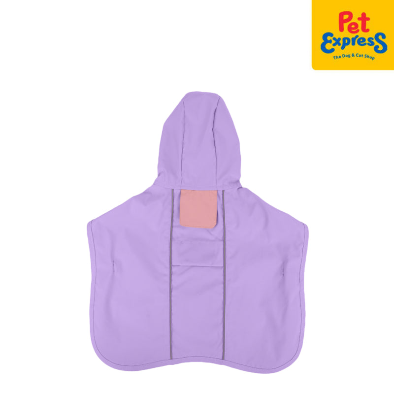 Pet Pals Poncho Raincoat Dog Apparel Large Purple