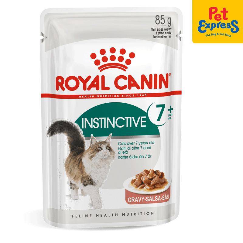 Royal Canin Feline Health Nutrition Senior Instinctive Wet Cat Food 85g (12 pouches)