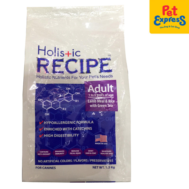 Holistic Recipe Adult Lamb Meal and Rice Dry Dog Food 1.5kg