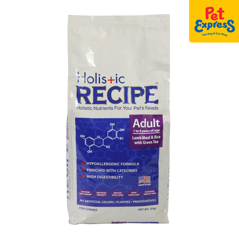 Holistic Recipe Adult Lamb Meal and Rice Dry Dog Food 3kg