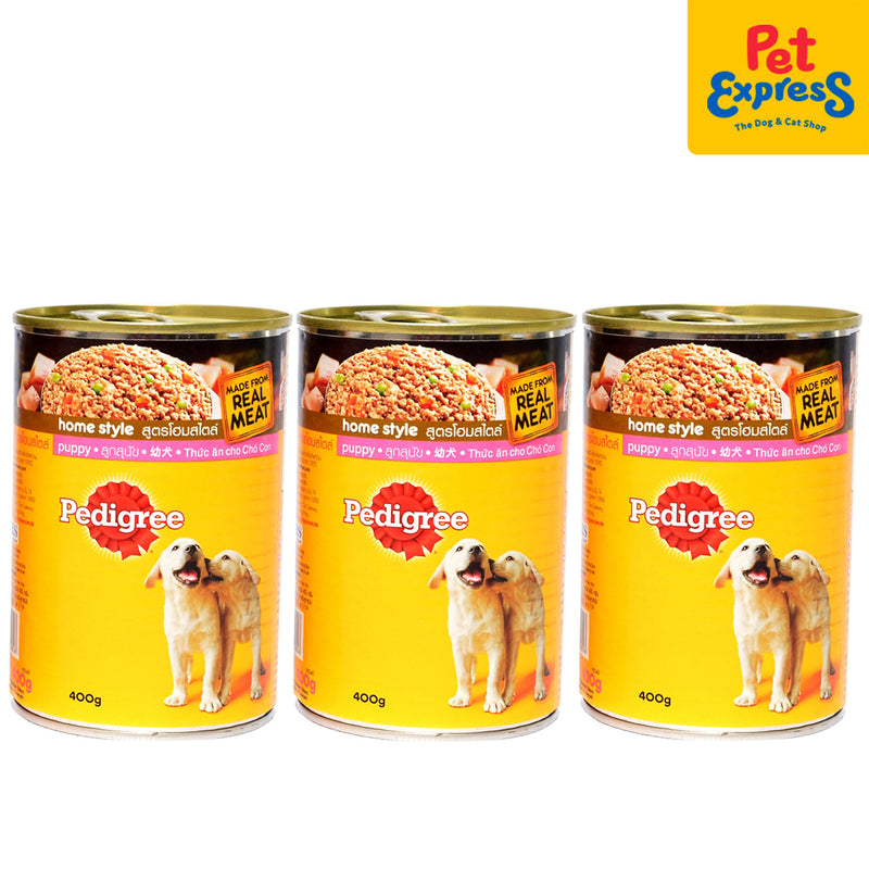 Pedigree Puppy Wet Dog Food 400g (3 cans)