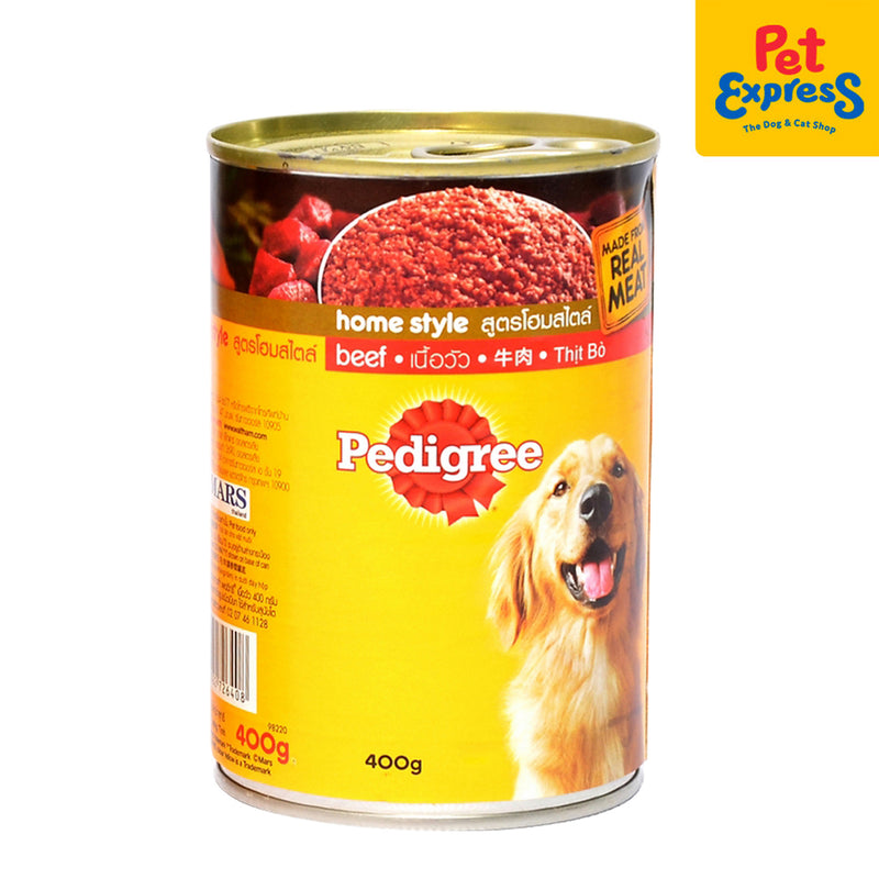 Pedigree Adult Beef Wet Dog Food 400g (3 cans)_front
