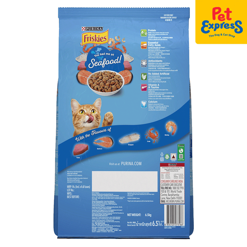 Friskies Seafood Sensations Dry Cat Food 6.5kg