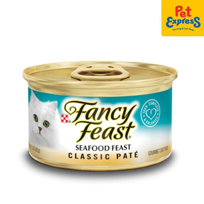 Fancy Feast Classic Seafood Wet Cat Food 85g (12 cans)