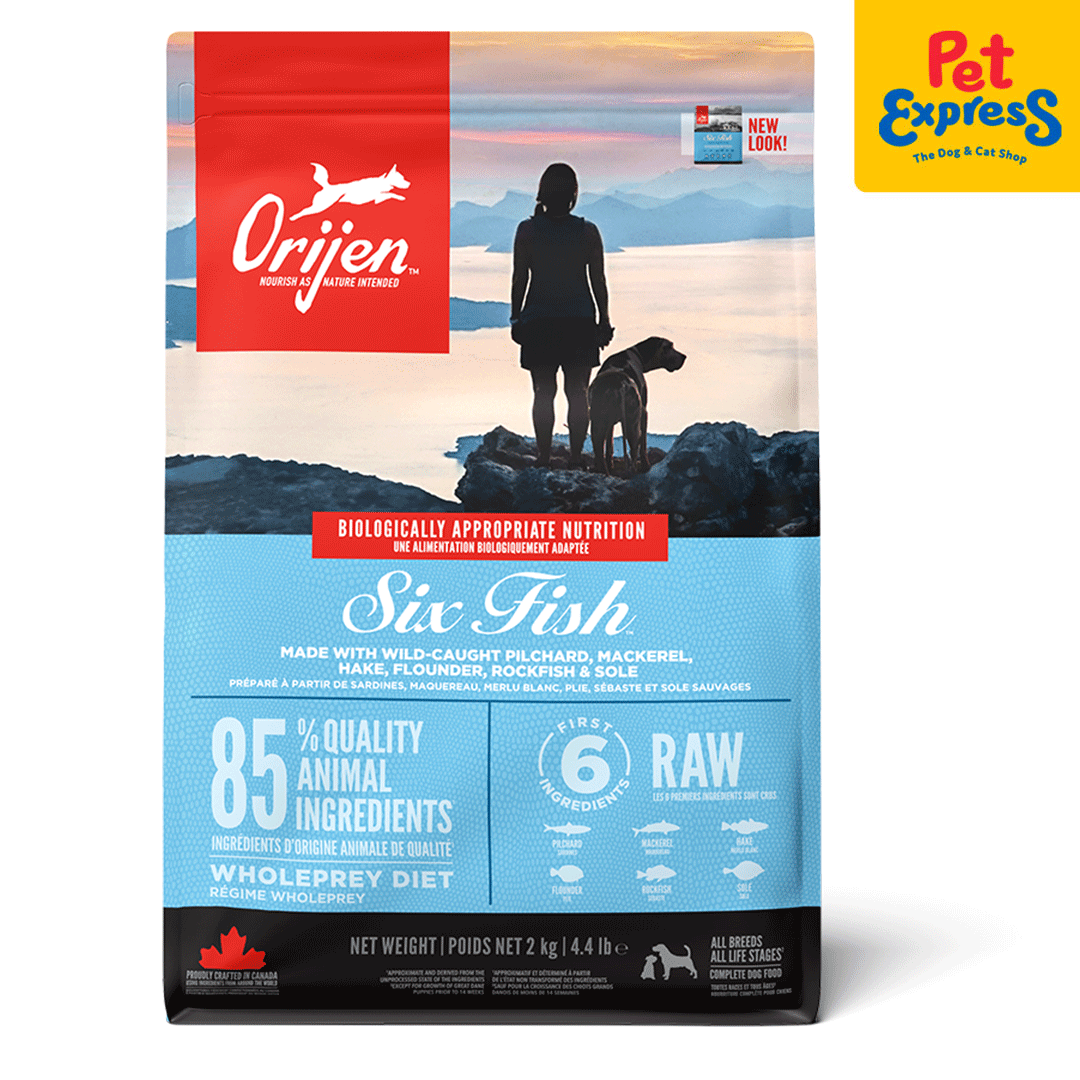 Orijen Six Fish Dry Dog Food 2kg | Pet Express