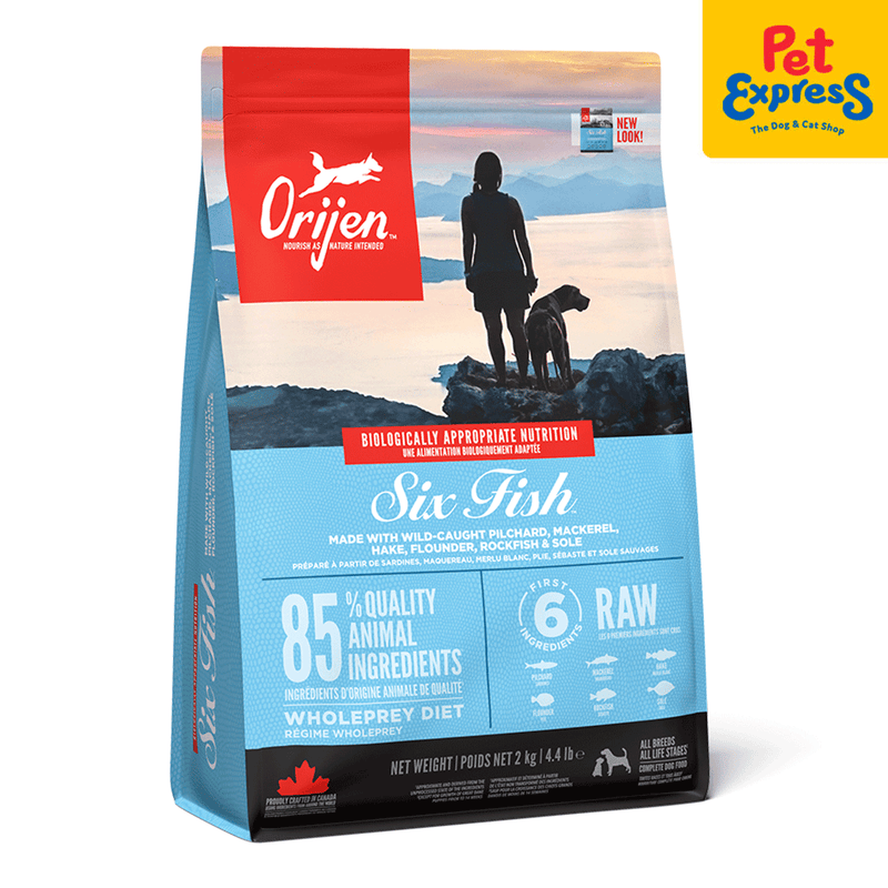 Orijen Six Fish Dry Dog Food 2kg | Pet Express