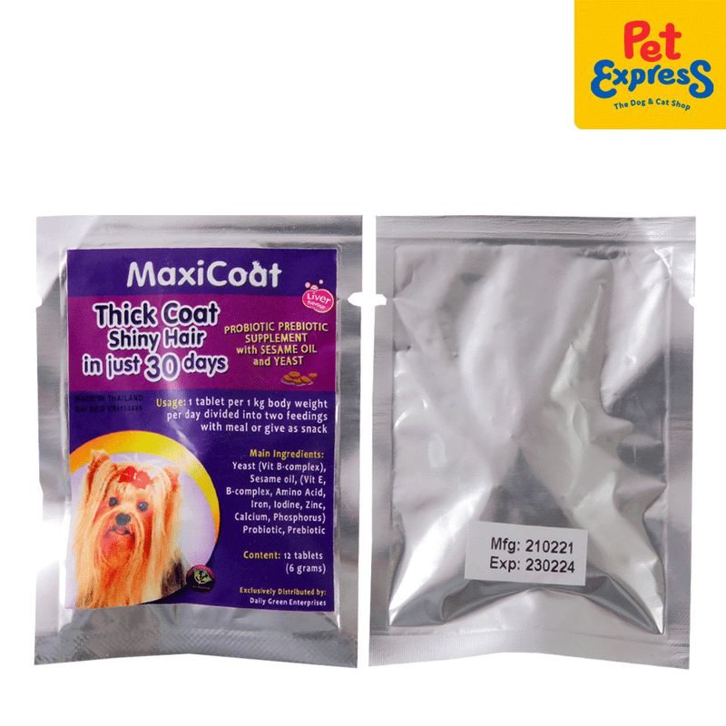 Maxicoat Small Breed Dietary Supplement 12s_combo