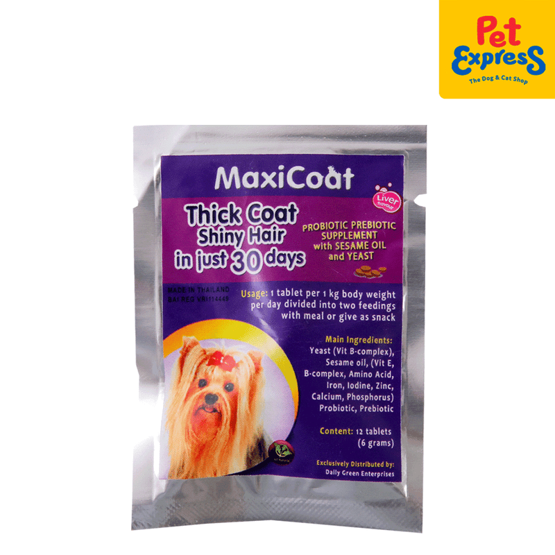 Maxicoat Small Breed Dietary Supplement 12s-front