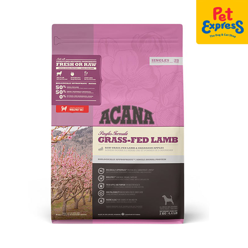 Acana Grass Fed Lamb Dry Dog Food 2kg