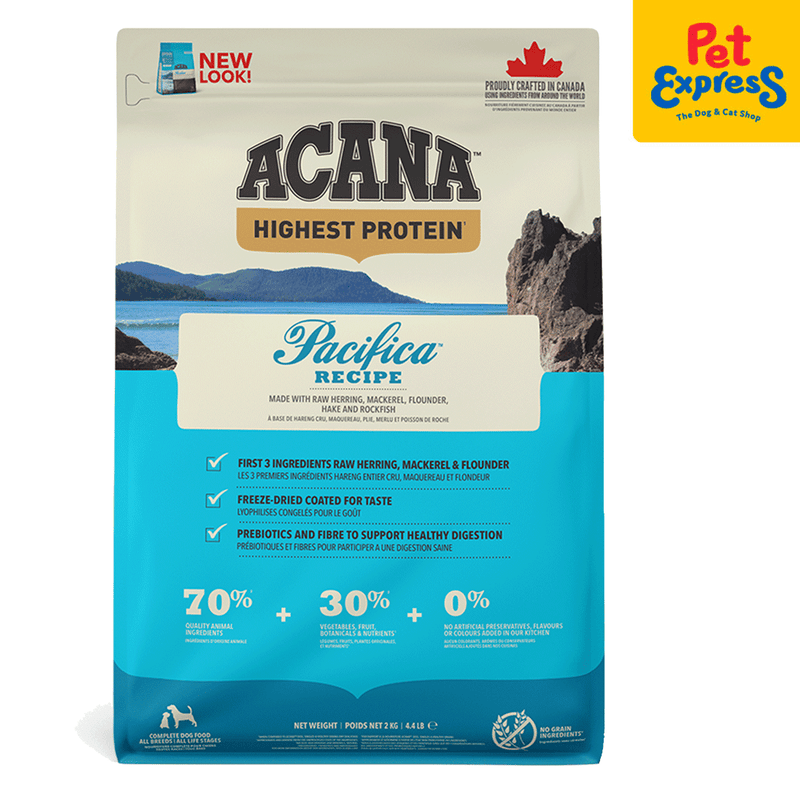 Acana Pacifica Dry Dog Food 2kg_front