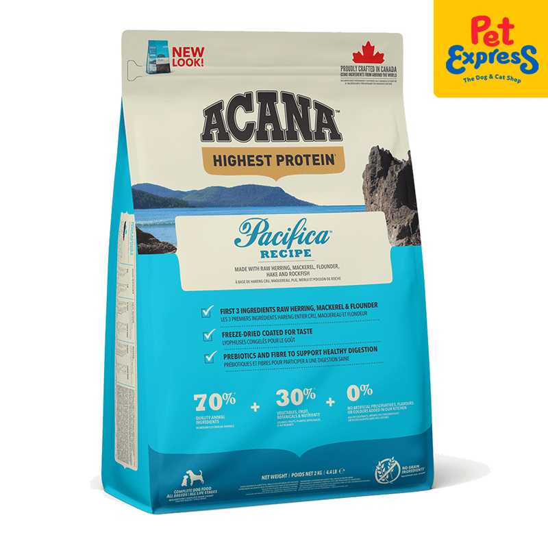 Acana Pacifica Dry Dog Food 2kg_side