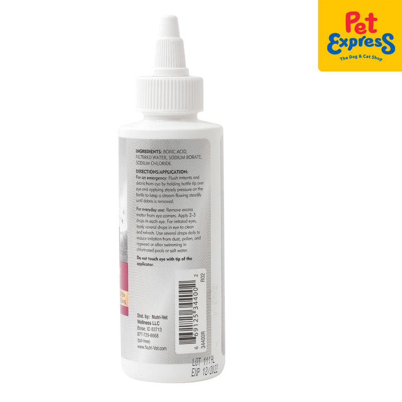 Nutrivet Eye Cleanser 4oz_back