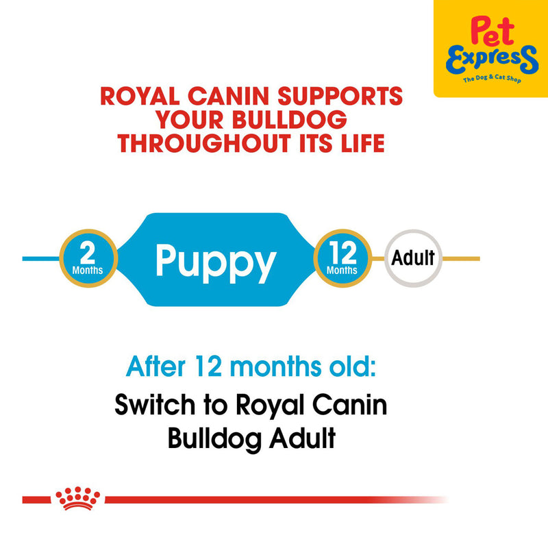 Royal Canin Breed Health Nutrition Puppy Bulldog Dry Dog Food 3kg