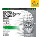 Frontline Plus Tick and Flea Drops for Cats 3x0.50ml (3 pipets)