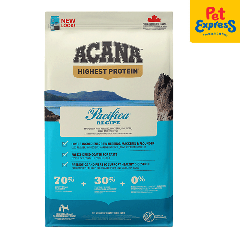 Acana Pacifica Dry Dog Food 11.4kg Pet Express Pet Express