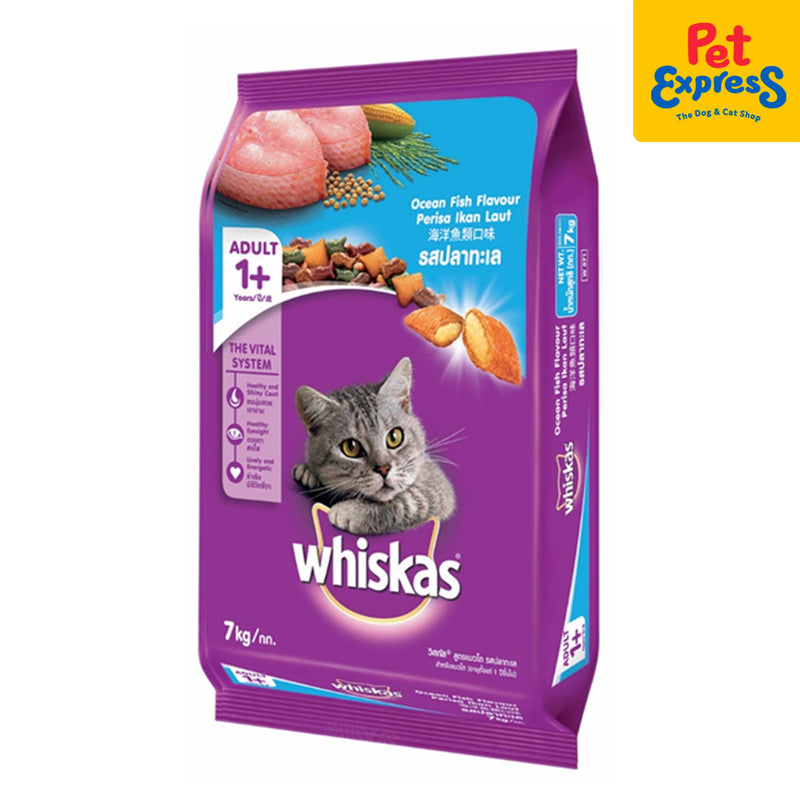 Whiskas Adult Ocean Fish Dry Cat Food 7kg_front