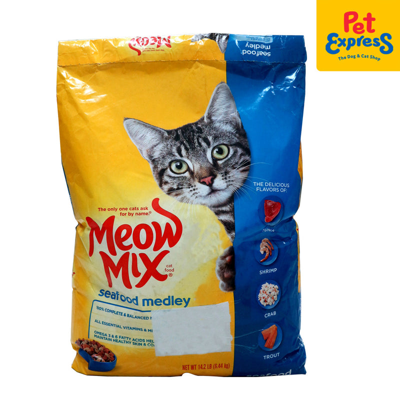 Meow Mix Seafood Medley Dry Cat Food 6.44kg