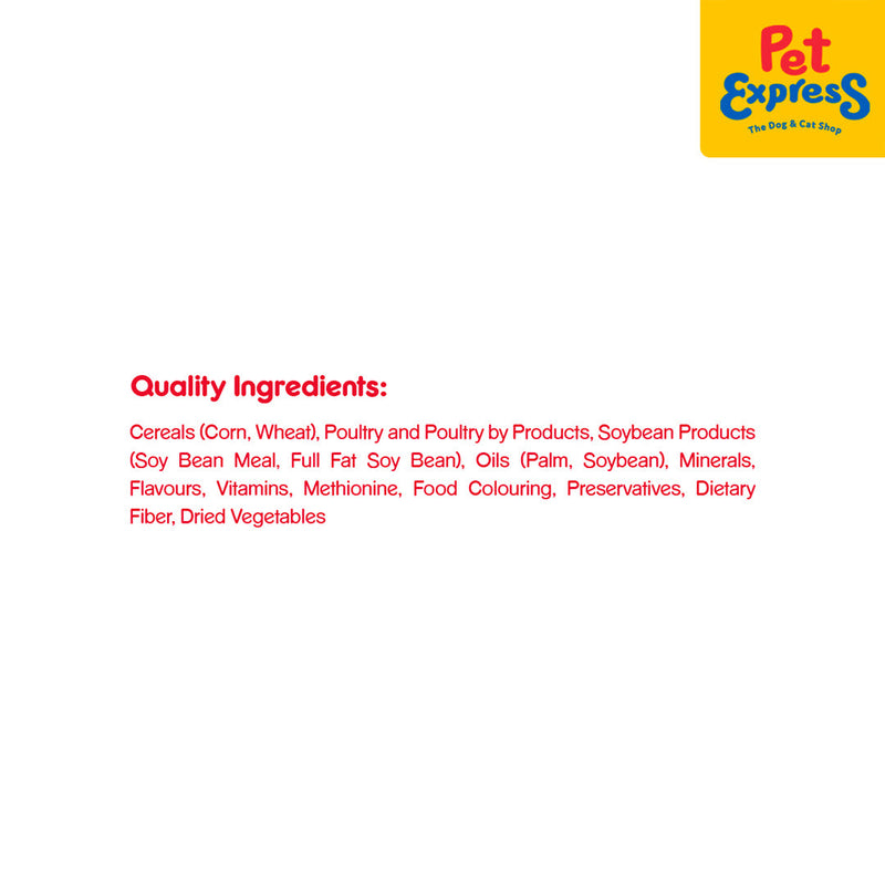 Pedigree Adult Beef and Vegetables Dry Dog Food 1.5kg_ingredients