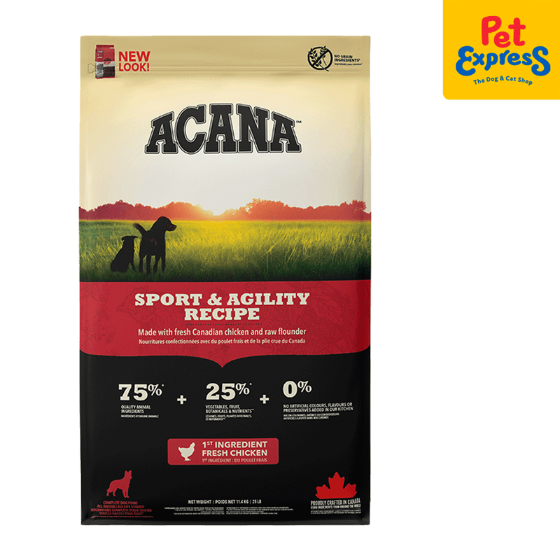Acana Sports and Agility Dry Dog Food 11.4kg_front