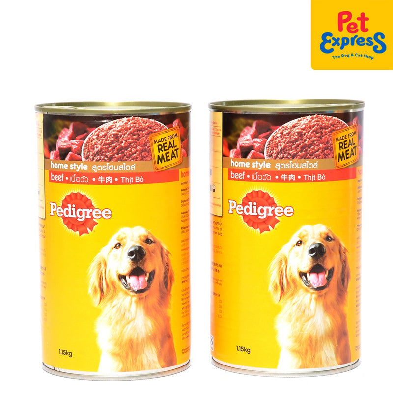 Pedigree Adult Beef Wet Dog Food 1.15kg (2 cans)
