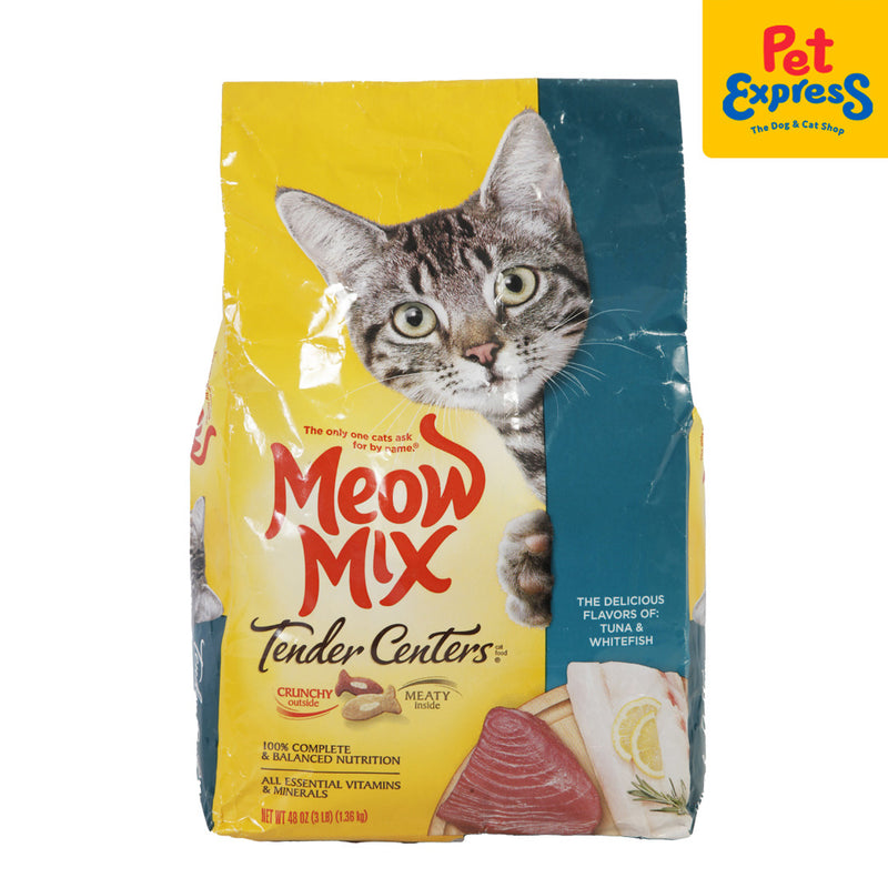Meow Mix Tender Centers Tuna and Whitefish Dry Cat Food 3lbs