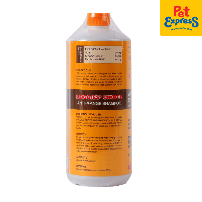 Doggies Choice Shampoo Anti Mange 1L Pet Express Pet Express