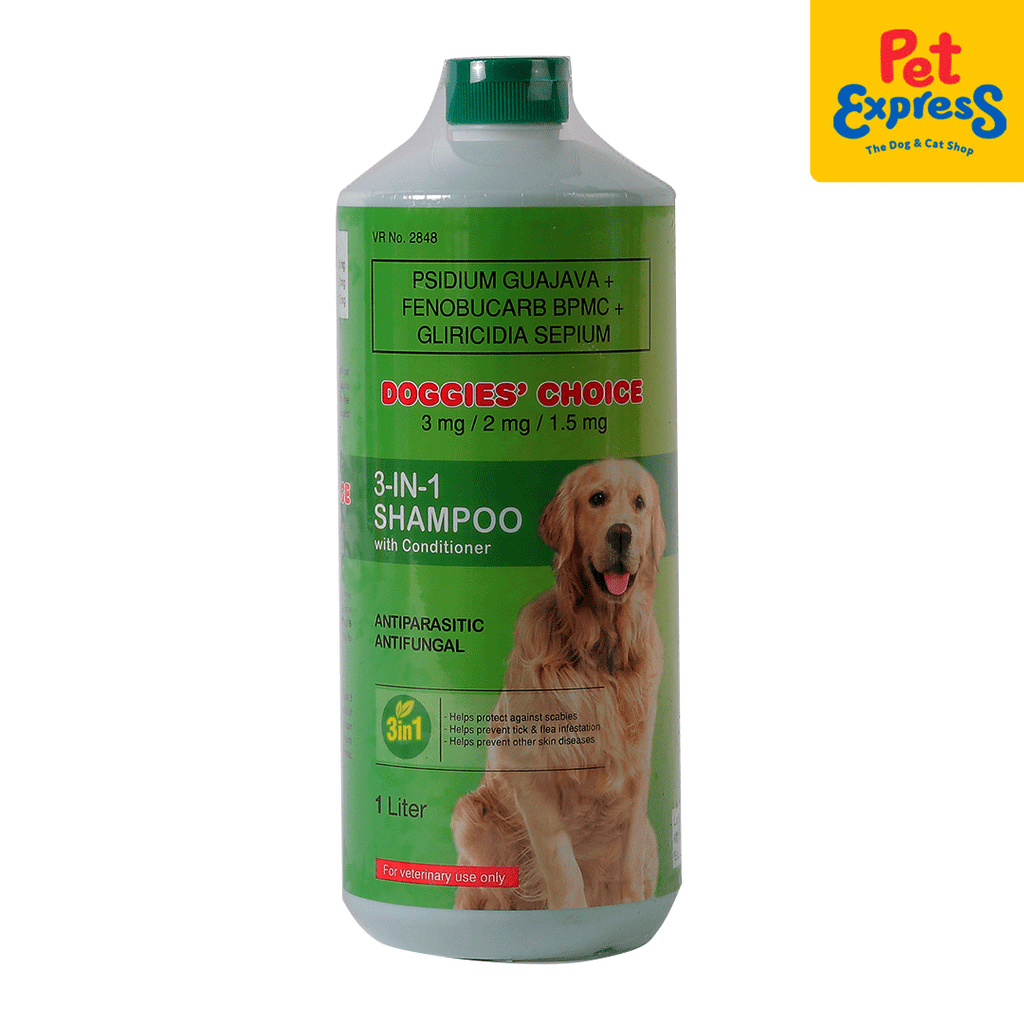 Doggies Choice Shampoo Herbal 3 in 1 1L Pet Express