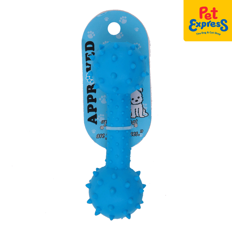 Approved Dumbell with Spike Dog Toy 6 inches Blue_main