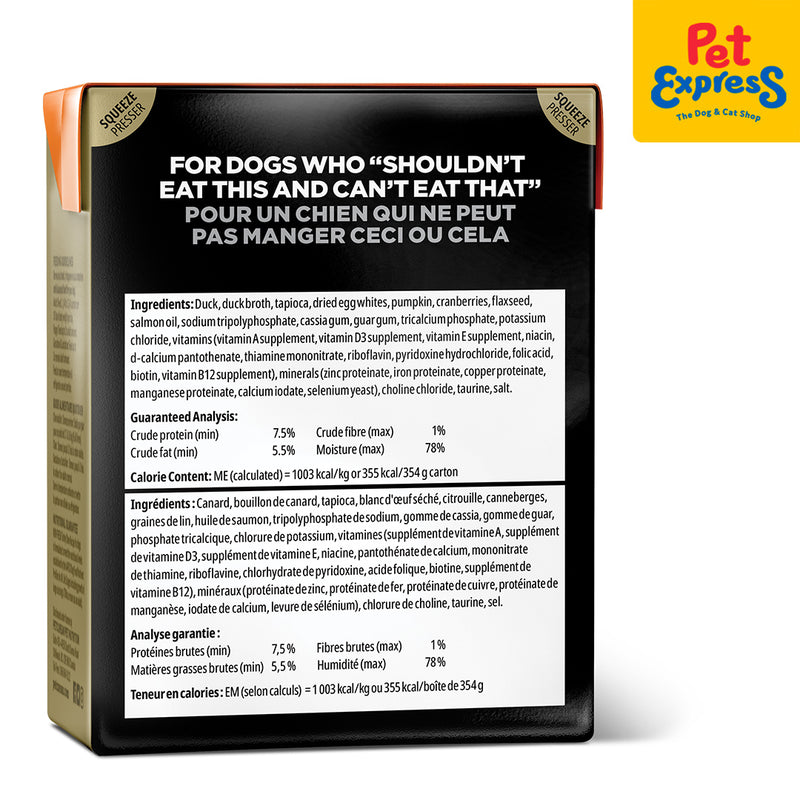 Go! Solutions Sensitivities Limited Ingredient Grain Free Duck Pate Wet Dog Food 354g