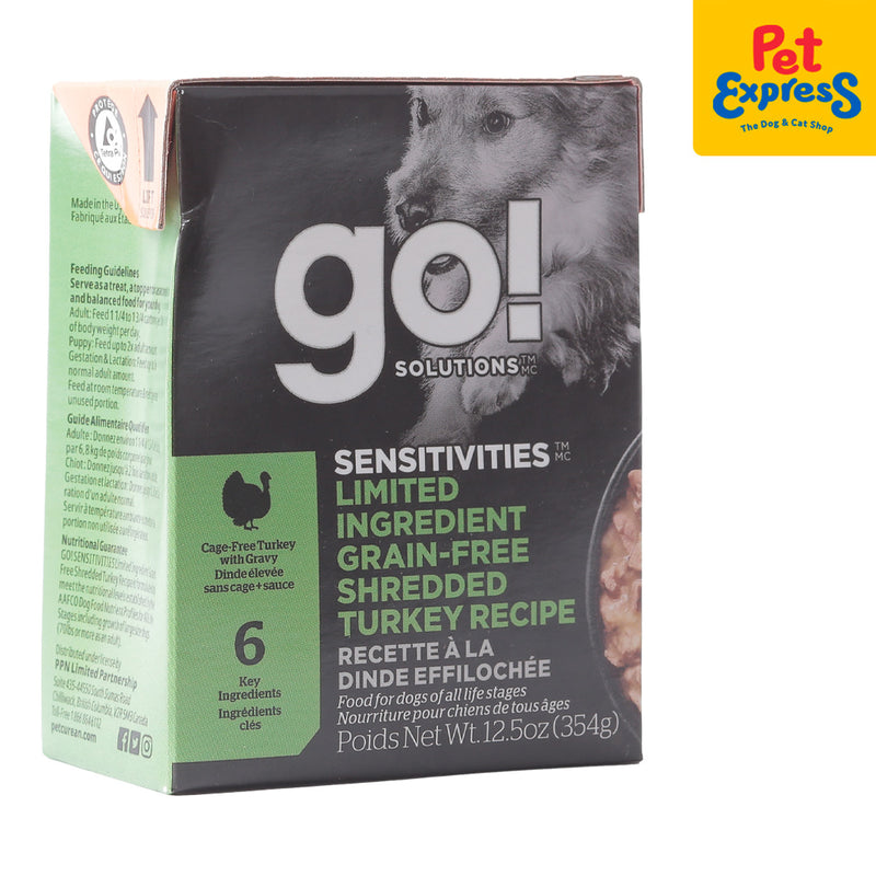 Go! Solutions Sensitivities Limited Ingredient Grain Free Turkey Wet Dog Food 354g
