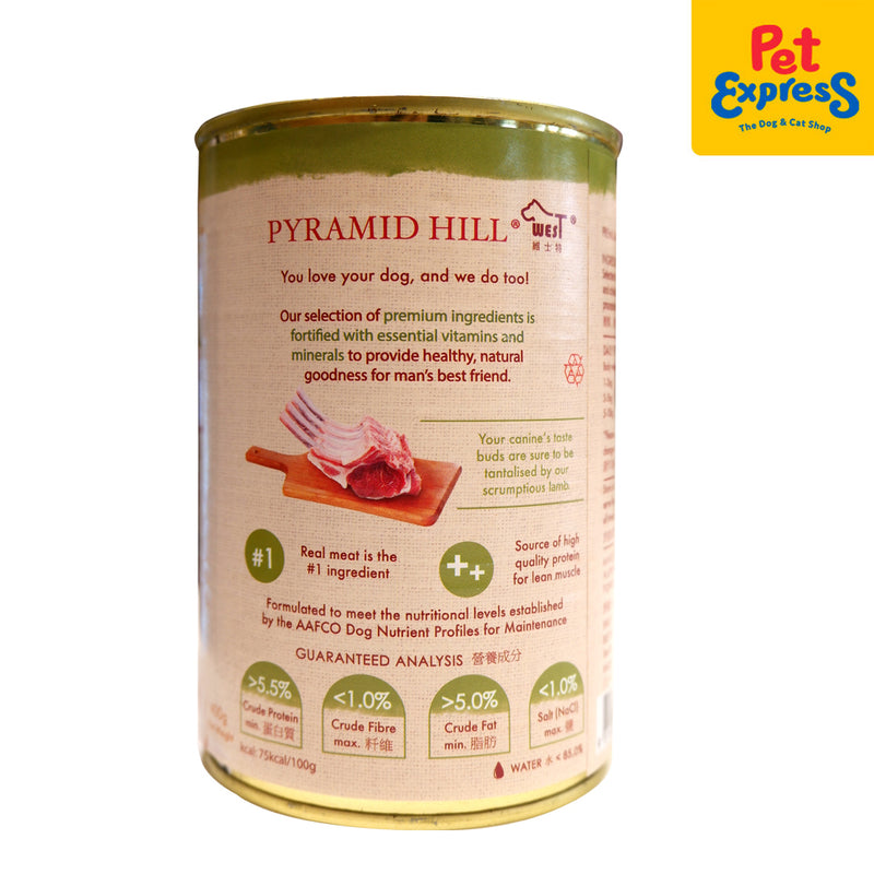 Pyramid Hill Lamb Wet Dog Food 400g (2 cans)_analysis