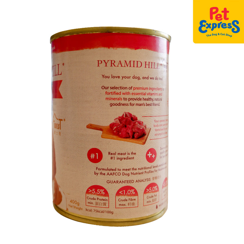Pyramid Hill Beef Wet Dog Food 400g (2 cans)_analysis