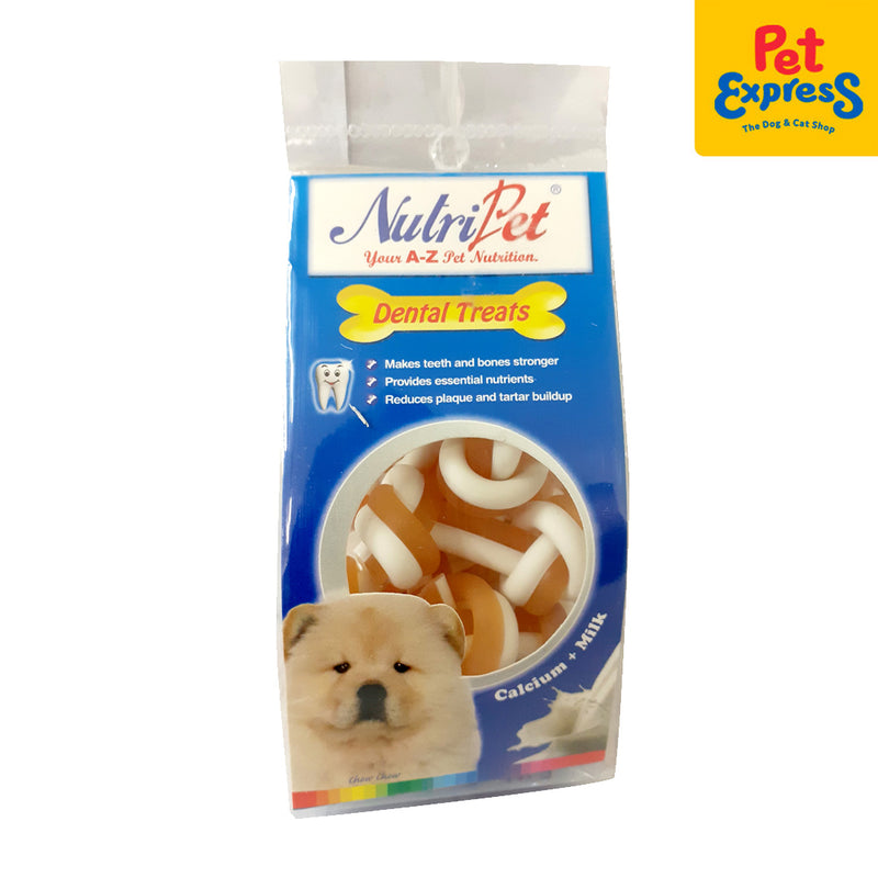Nutripet Knotted Bone Cheese and Milk 2.5 inches Dog Treats