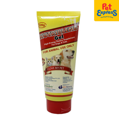 Nutriblend Gel High-Energy Dietary Supplement Tube for Cats and Dogs 220g