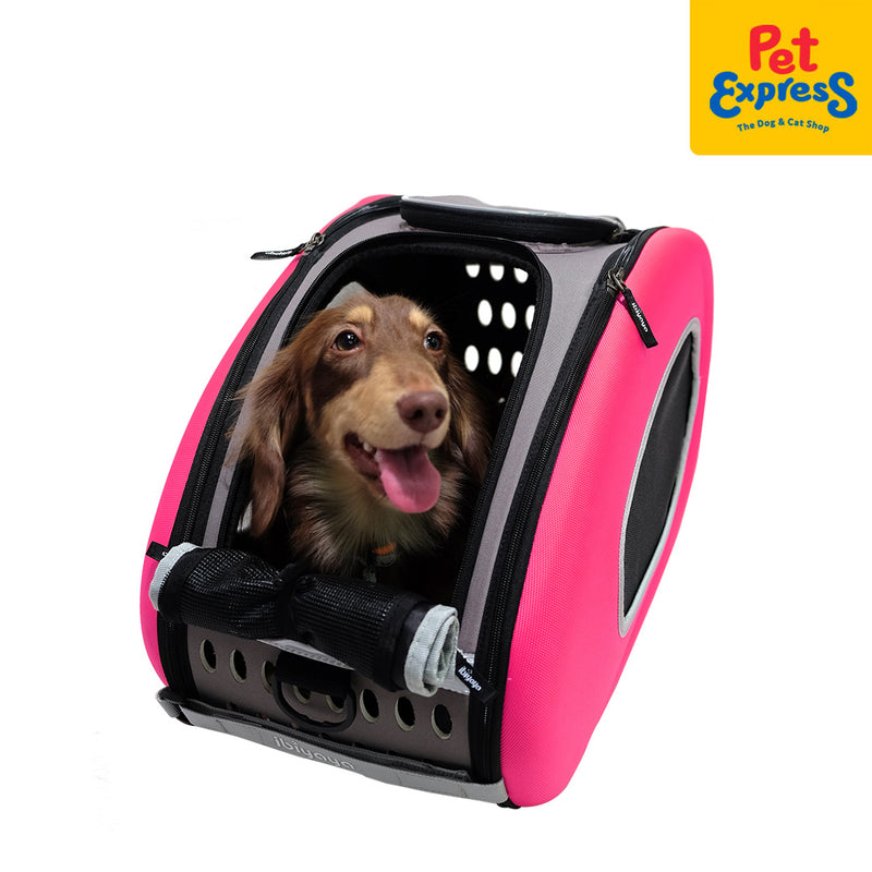 [FOR PRE-ORDER]  Ibiyaya 5-in-1 Combo Pet Carrier/Stroller Pink