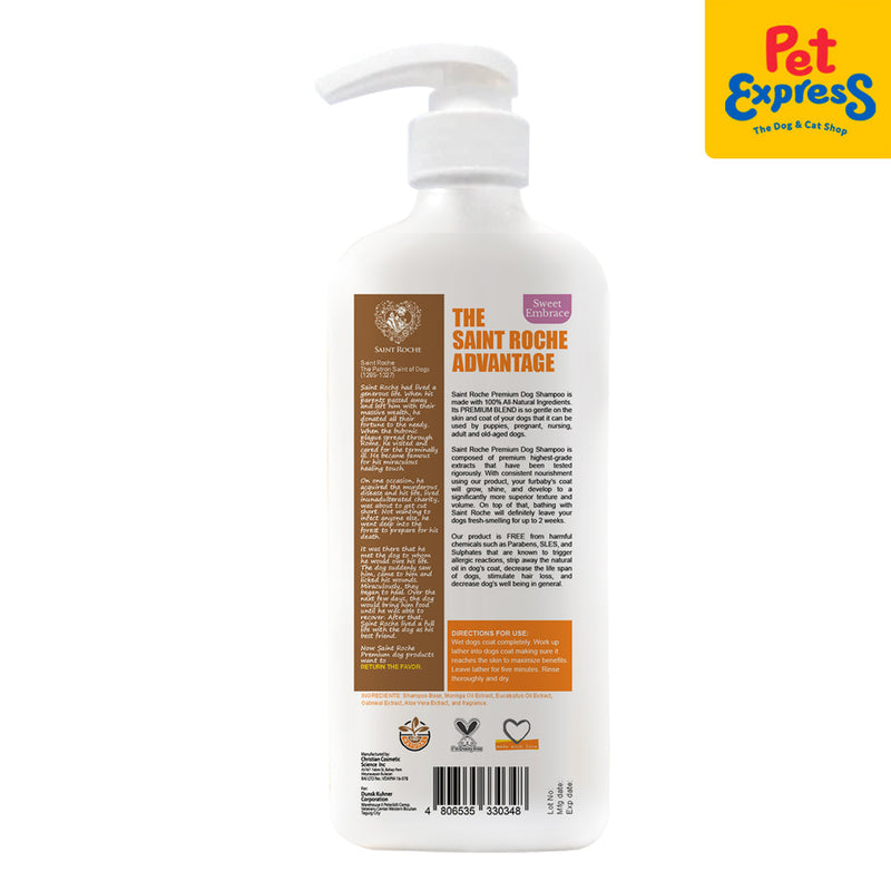 Saint Roche Premium Sweet Embrace Scent Dog Shampoo 250ml_back