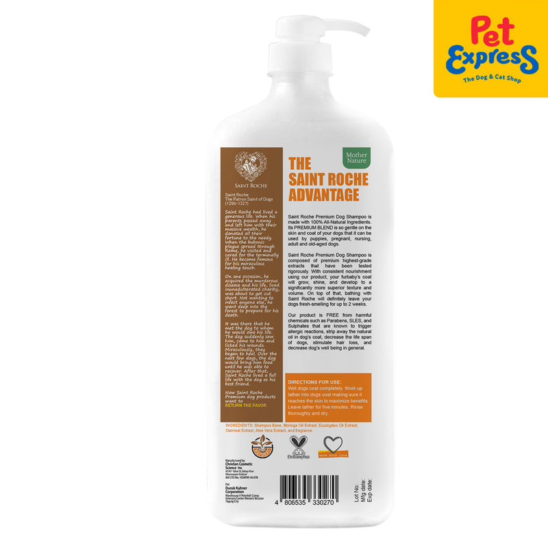 Saint Roche Premium Mother Nature Scent Dog Shampoo 1050ml_back