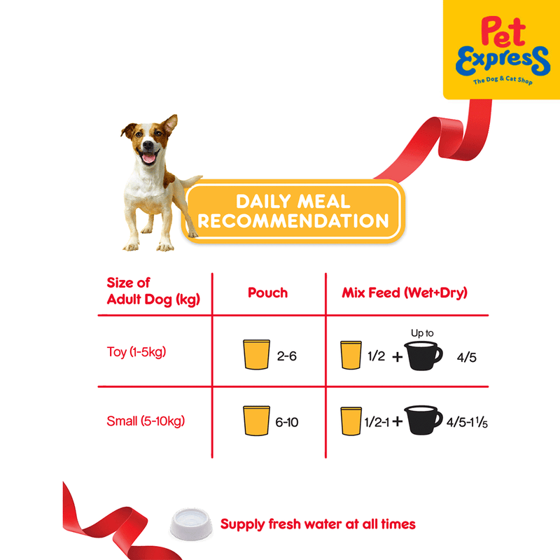 Pedigree Adult Chicken Chunks in Gravy Wet Dog Food 130g (12 pouches)_lifestyle