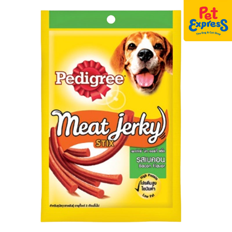 Pedigree Meat Jerky Stix Bacon Dog Treats 60g (2 packs)_front