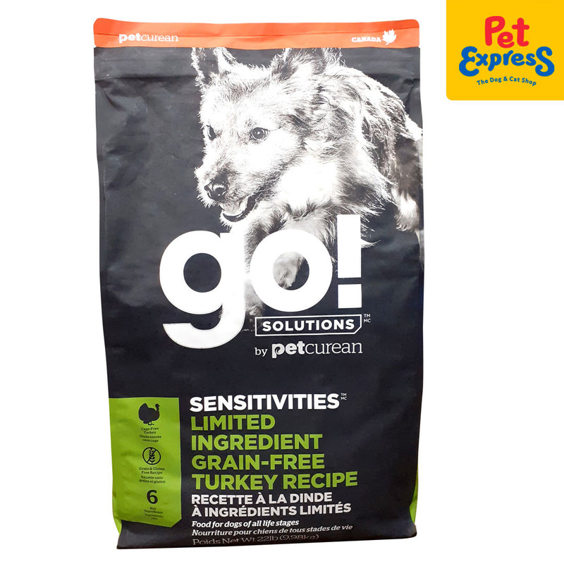 Go! Solutions Sensitivities Limited Ingredient Grain Free Turkey Recipe Dry Dog Food 22lbs